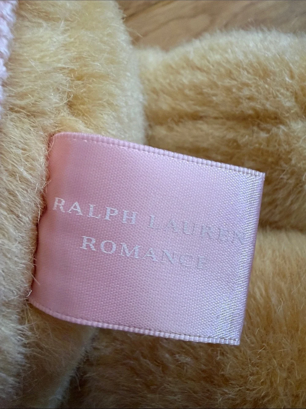 Ralph Lauren Romance - Beige Bear with Pink Ribbon Tag
